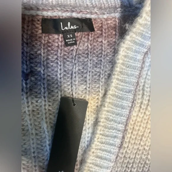 Lulu's Pastel Ombre Knit Cardigan - Picture 3 of 4